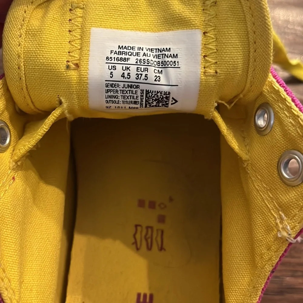 Converse Chuck Taylor All Star Loophole Pink/Yellow/Orange Sneakers - Picture 3 of 6